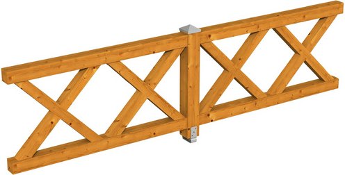 SKANHOLZ Brüstung, B x H: 335 x 84 cm, Holz, Farbe: eiche hell