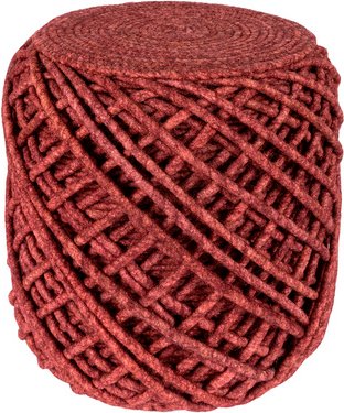 obsession Home Fashion Sitzpouf »My Pouf Royal «, BxL: 40 x 40 cm - rot