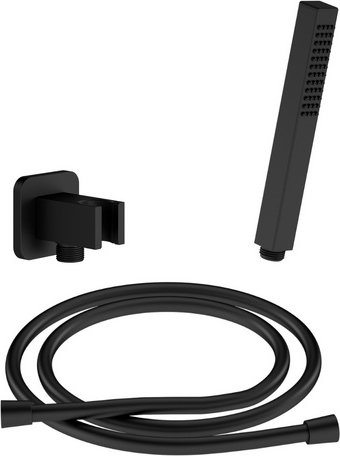 Chris Bergen Brausegarnitur-Set, schwarz matt, Länge Brauseschlauch: 160 cm