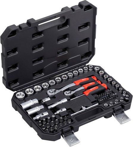 CONNEX Steckschlüsselsatz, 69-tlg. Set, 4 - 13 mm, 4-13 - schwarz