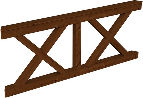 SKANHOLZ Brüstung, BxH: 180 x 84 cm, nussbaum, Holz