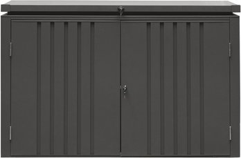 Mr. GARDENER Mülltonnenbox, BxHxT: 200 x 133 x 84 cm, anthrazit-metallic - grau