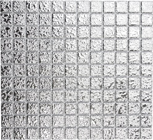 HuH Mosaik Mosaikfliese »Classic«, BxL: 30,2 x 33 cm, Wandbelag - silberfarben