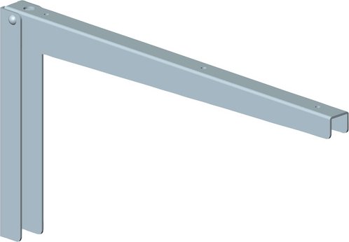 ELEMENT SYSTEM Wandkonsole »Klapp-Konsole«, Stahl, verzinkt - silberfarben