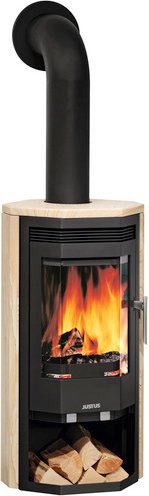 JUSTUS Kaminofen »Usedom 7«, vermiculite, Sandstein, 7 kW - schwarz