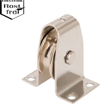 CONACORD Block, für Seile bis 6 mm Ø - silberfarben