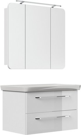 FACKELMANN Waschplatz-Set »MILANO«, 90cm Weiß - weiss