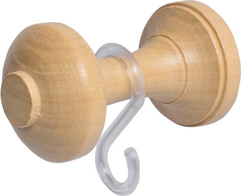 LIEDECO Schalhalter, mit S-Haken und Befestigungsmaterial - beige