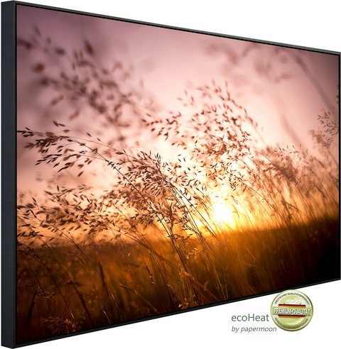 papermoon Infrarotheizung »EcoHeat - Sommer trockenes Gras«, Matt-Effekt - bunt
