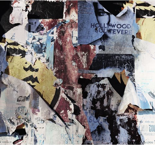 KOMAR Vliestapete, Kollage, bunt - rot