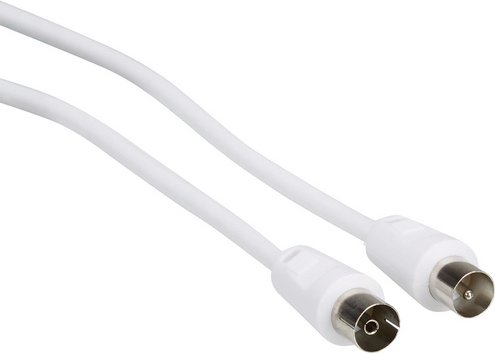 Thumbnail - SCHWAIGER IEC-Anschlusskabel, 20 m, 75 db, Weiß - weiss