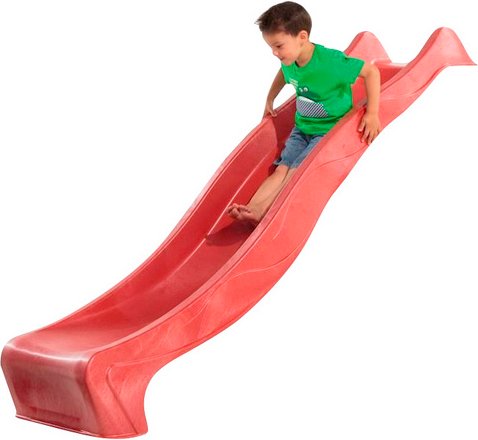 KARIBU Rutsche, Kunststoff, 250 cm, rot