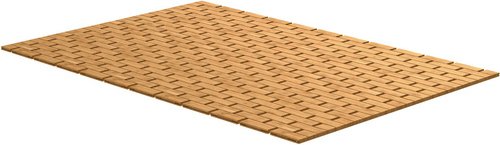 Eisl Badematte »Bambus«, BxL: 70 x 50 cm, braun, rechteckig