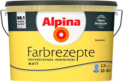 ALPINA Innenfarbe »Farbrezepte«, Sommerzeit, matt - bunt