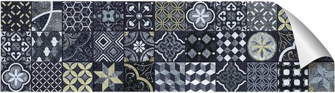 mySPOTTI Küchenrückwand-Panel »fixy«, blau/beige