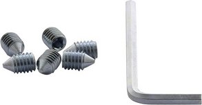 Intersteel Sechskantschrauben, 6 St. M6 x 9 mm