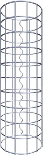 Thumbnail - Gabiona Gabionensäule, silbergrau, Maschenweite 5 cm x 5 cm - silberfarben