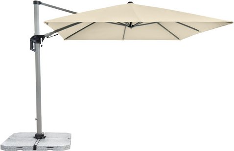 CASAYA Pendelschirm, BxHxL: 340 x 267 x 250 cm, abknickbar, Sonnenschutzfaktor: 50+ - beige