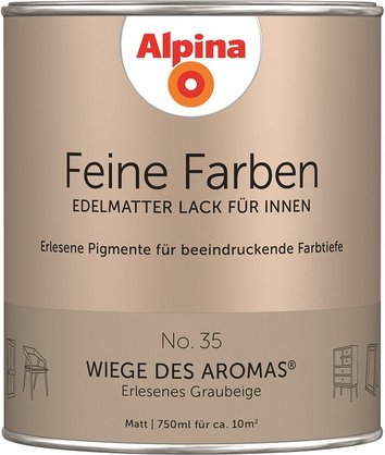 ALPINA Buntlack »Feine Farben«, 0,75 l, graubeige