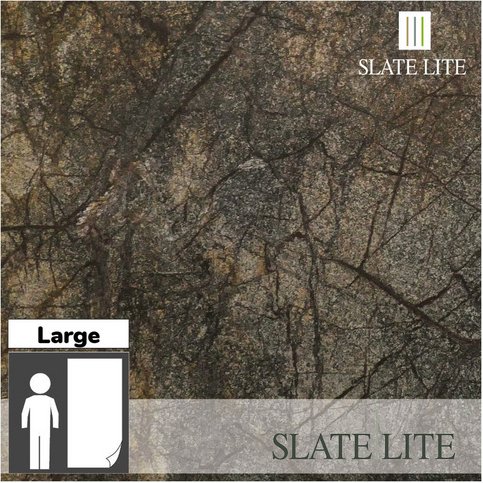 SlateLite Marmorsteinfurnier »Rainforest Brown«, bunt, Leicht-Schiefer - grau