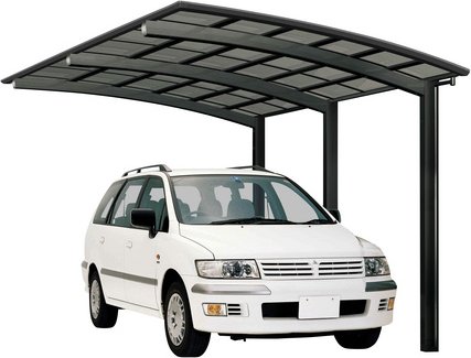 Thumbnail - XIMAX Carport »Portoforte«, typ_110, BxT: 240,5 x 555,8 cm, Firsthöhe: 296,2 cm - schwarz