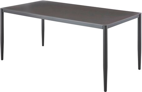 CASAYA Dining-Tisch, anthrazit, BxL: 90 x 180 cm - grau