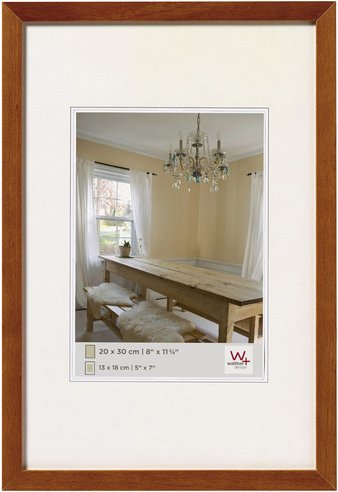 Thumbnail - Walther Design Bilderrahmen »PEPPERS«, BxL: 21,9 x 32 cm, buchefarben, Holz - braun