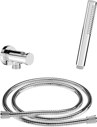 Chris Bergen Brausegarnitur-Set, chrom, Länge Brauseschlauch: 150 cm - silberfarben