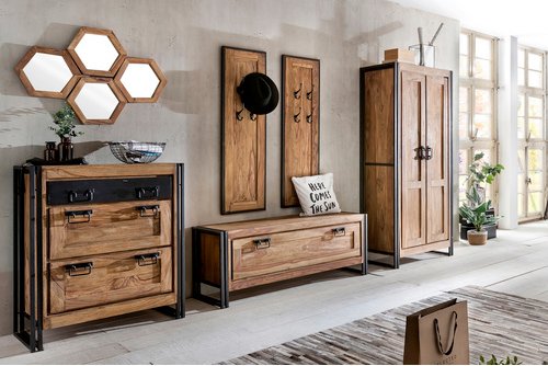 SIT Dielen-Set »PANAMA«, Holz/Metall, natur - braun