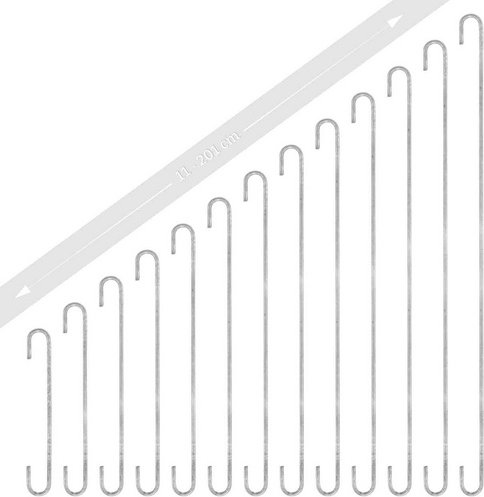 Gabiona Gabionen-Zubehör, galvanisch verzinkter Stahl - silberfarben