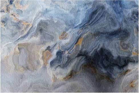 mySPOTTI Tischset »Acacio«, rechteckig, Kunstleder, blau/goldfarben