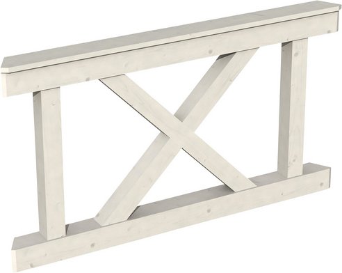 SKANHOLZ Brüstung, BxH: 150 x 84 cm, weiß, Holz