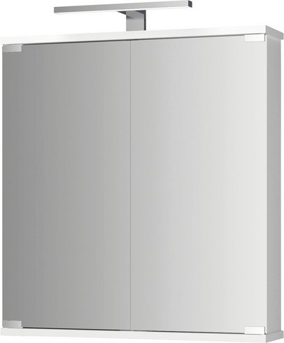 JOKEY Spiegelschrank »Kandi«, 2-türig, LED, BxH: 60 x 70,5 cm - weiss