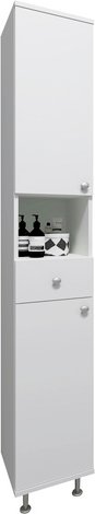 Thumbnail - VCM Hochschrank »Nilosi«, BxHxL: 30 x 185 x 31 cm - weiss