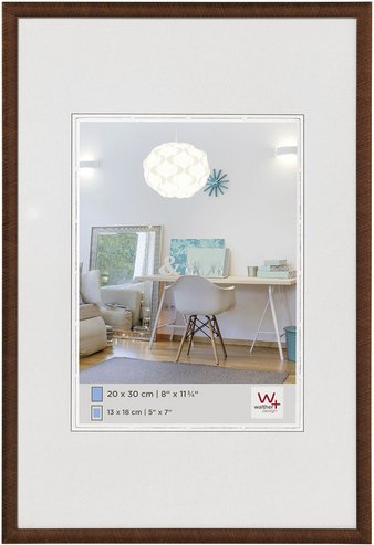 Walther Design Bilderrahmen »NEW LIFESTYLE«, BxL: 22,2 x 31 cm, braun, Kunststoff