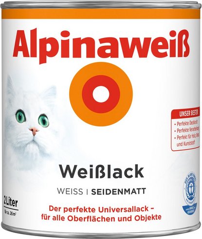 Thumbnail - ALPINA Weißlack, seidenmatt - weiss
