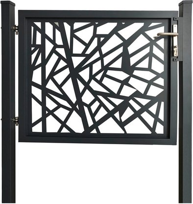 Thumbnail - Einzeltor »Amsterdam«, Aluminium, BxH: 120 x 160 cm - schwarz