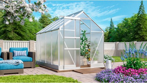 VITAVIA Gewächshaus »Apollo Plus 5000«, BxHxL: 195 x 197 x 131 cm - gruen