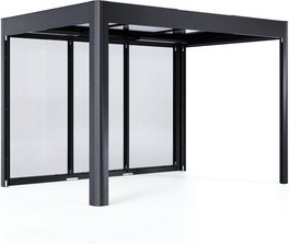 SunElements Pergola »SunCover«, Select 3.2, (BxH): 338 cm x 229 cm, Wandstärke: 10 mm - schwarz