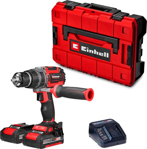 EINHELL Akku-Schlagbohrschrauber »Professional«, TP-CD 18/70 Li-i BL (2x2,0Ah), 18 V, inkl. Ladegerät - schwarz | rot