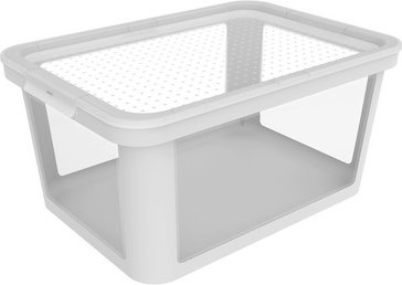 Rotho Aufbewahrungsbox »Albris«, 45 l, Polypropylen (PP), mit Stülpdeckel - weiss
