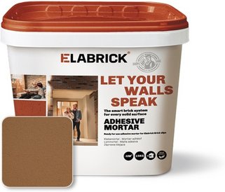 ELABRICK Verblendsteinkleber, 15 kg, braun