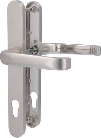 Thumbnail - ALPERTEC Schmalrahmengarnitur, silberfarben, geeignet für Holz-, Metall- und Kunststofftüren