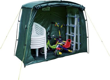 HAPPY PEOPLE Fahrradgarage, grün, Polyethylen, BxHxL: 80 x 150 x 200 cm - gruen