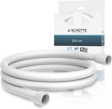 Thumbnail - SCHÜTTE Brauseschlauch, 150 cm, Kunststoff, Weiß matt - weiss