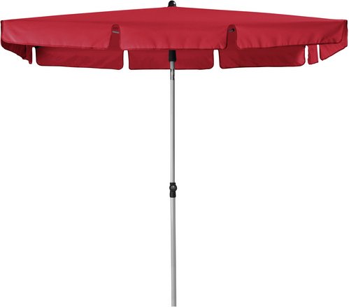 DOPPLER Rechteckschirm »Active«, abknickbar, Sonnenschutzfaktor: 50+ - rot