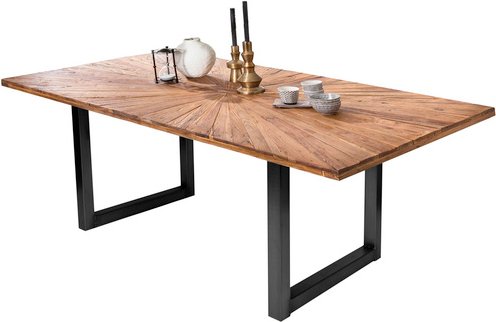 SIT Tischgestell »TOPS&TABLES«, HxT: 73 x 15 cm, Holz - schwarz