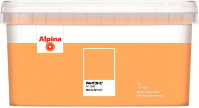 ALPINA Wandfarbe »PANTONE«, Warm Apricot, matt, 1 l - orange