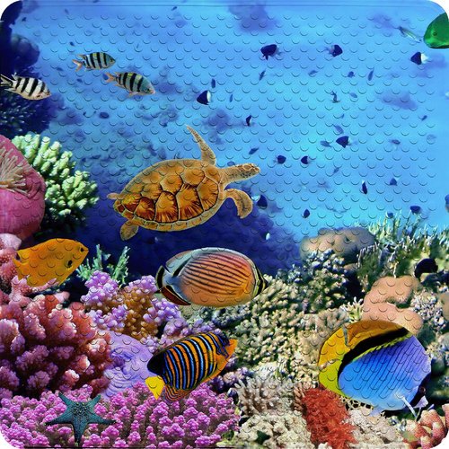 Sanilo Badematte »Ocean«, 53 x 53 cm, Blau, Quadratisch