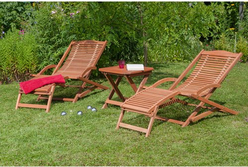 MERXX Gartenmöbelset »Copa Capana«, Holz, 3-teilig - beige